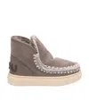 Mou Women's Eskimo Jogger Boot In New Grey In Nude