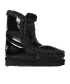 Mou Round-headed Boots In Black