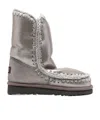 Mou Round-headed Short Boots In Gray