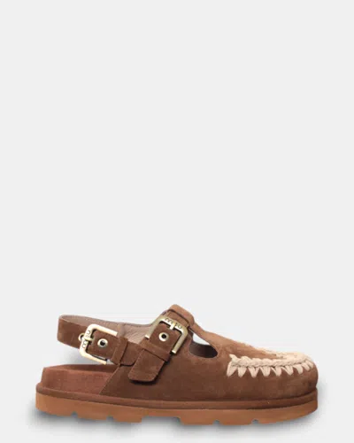 Mou Sandal Woman Low Bio Mary Jane - Nutbr In Brown