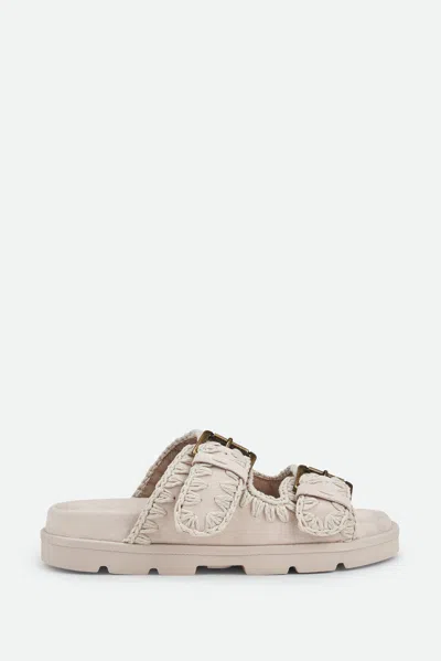 Mou Sandali In Pelle Bianchi In Bianco