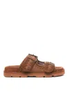 Mou Low-end Bio Flat Bottom Flip-flops In Brown