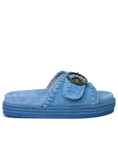 Mou Rope Slippers In Blue