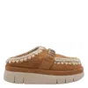 Mou Bounce Double-face Sheepskin Clog In Brown