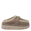 Mou Bounce Clog Metal Logo In Brown