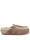 Mou Taupe Winter Bio Loafers In Brown