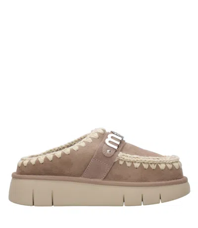 Mou Sandals Dove Grey In Brown