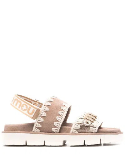Mou Sandals In Gold