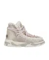 Mou Trainer 2 Scoobidoo Lace Ankle Boots In Nude