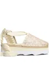 Mou Espa Sandal Espadrilles In Rose-pink Leather In Neutrals