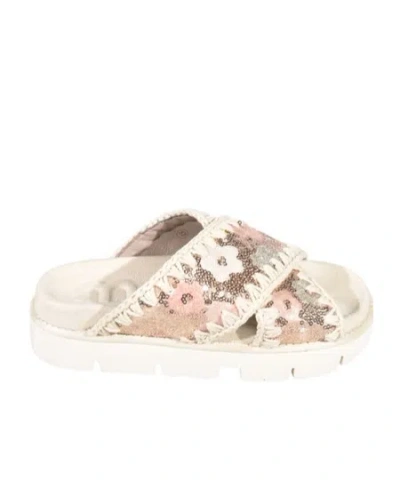 Mou Sequin-embellished Sandals In Multi