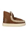 Mou Chunky Slip-on Boots In Brown