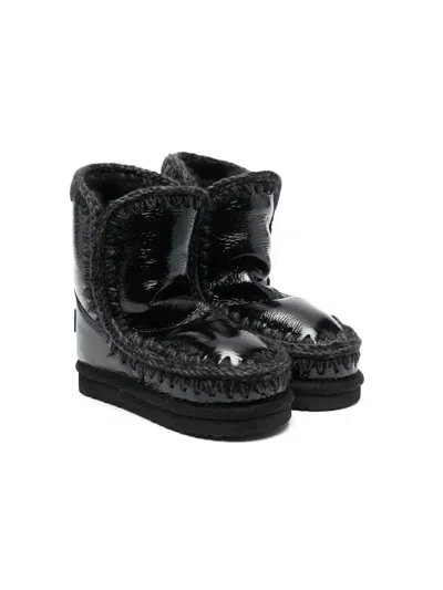 MOU SHEARLING-LINED LEATHER BOOTS