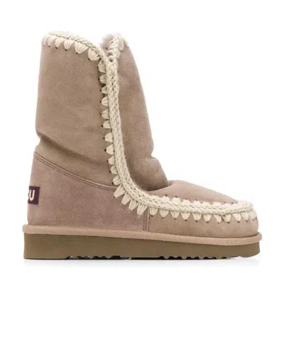 MOU MOU ESKIMO 24 STITCH DETAILED BOOTS