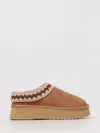 Mou Clog Platform In Savana Color Suede In Brown