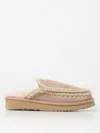 Mou Eskimo Stitching Slipper-mule In Camel Suede In Pinkish Beige