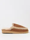 Mou Eskimo Suede And Shearling Slippers In Haselnuss