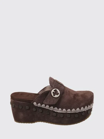 Mou Shoes Woman Color Brown In Black