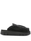Mou Bounce Clog Mules In Schwarz