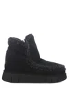 Mou Eskimo Bounce Suede And Shearling Ankle Boots