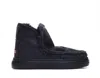 Mou Ankle Boots With Double Face Sheepskin And Fit In Black