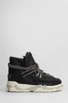 Mou Trainer Scoubidoo Lace Ankle Boots In Black