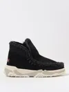 Mou Crochet Stitch-trim Boot Sneakers In Schwarz