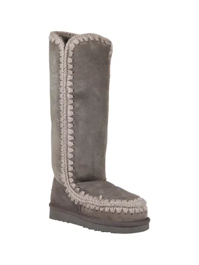 MOU SPLICING DESIGN KNEE-LENGTH BOOTS