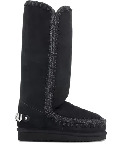Mou Stitched Boots In Black
