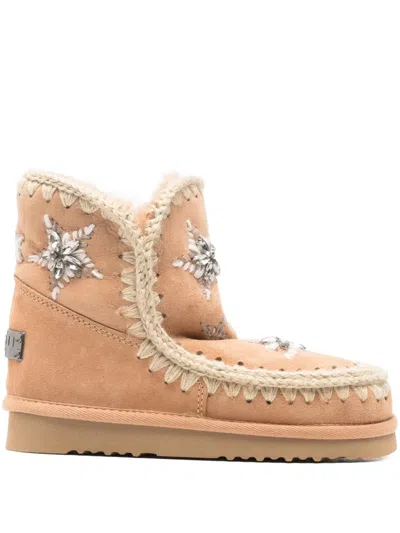 Mou Stivale Eskimó Star-detail Boots In Orange