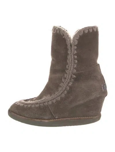 Pre-owned Mou Suede Boots In Multi