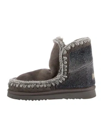 Pre-owned Mou Suede Boots In Multicolor