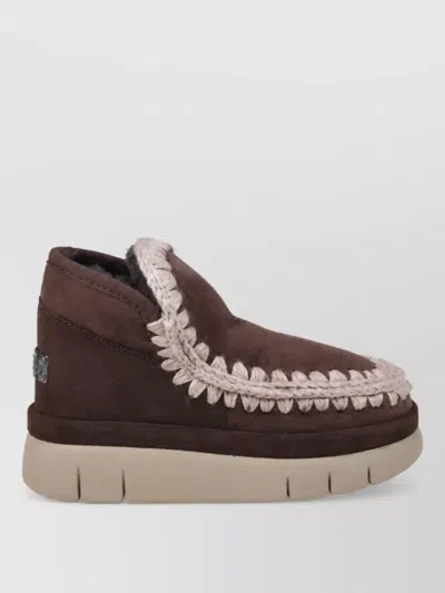 Mou Suede Slippers In Multi