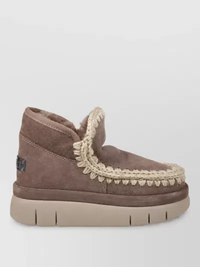 Mou Suede Slippers In Multi