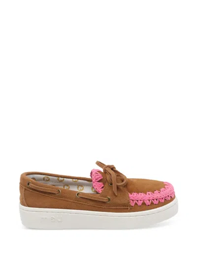 Mou Suede Summer Sneakers In Brown