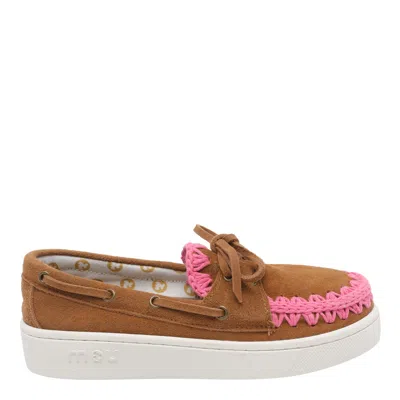 Mou Suede Summer Sneakers In Brown