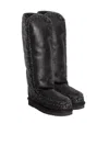 Mou Tall Eskimo Boots In Black In Black