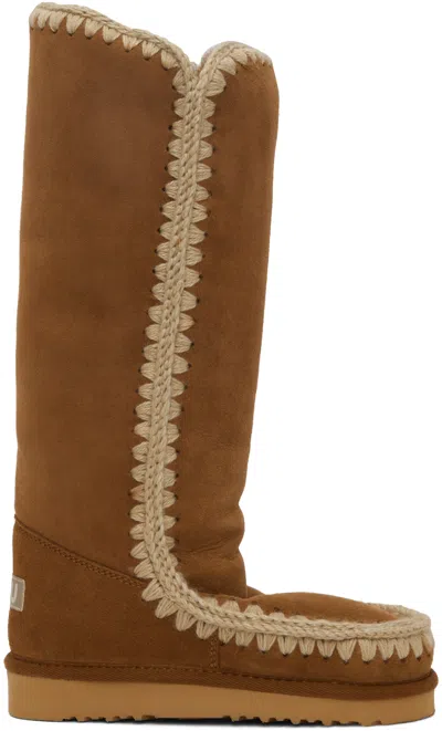 Mou Tan 40 Boots In Cog Cognac