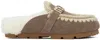 Mou Taupe Winter Bio Loafers In Elgry Grey