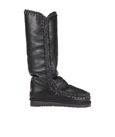 Mou Teen Eskimo Knee-high Boots In Black