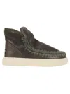 Mou Vibrant Green Sheep Skin Ankle Boots In Green