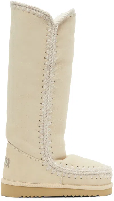 Mou White 40 Boots In Van Vanilla