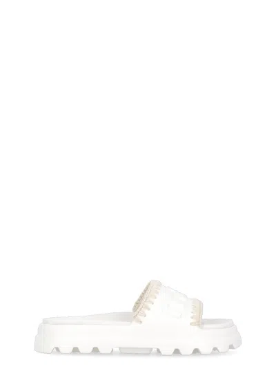 MOU WHITE EVA ONE PIECE SLIDE SLIPPER