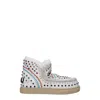 Mou Woman Ankle Boots White Size 8 Sheepskin In Multi