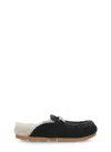 Mou Winter Bio Logo-plaque Mules In Black