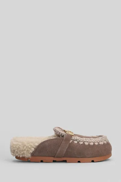 Mou Winter Bio Slide Slipper-mule In Brown