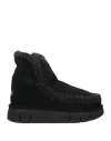 Mou Woman Ankle Boots Black Size 6 Leather