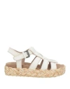 Mou Caged Pony-hair Sandals In Off White