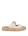 Mou Woman Espadrilles White Size 8 Sheepskin In White