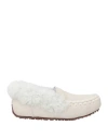 Mou Woman Loafers Light Grey Size 8 Sheepskin In Grey